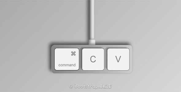CSS绘制苹果外接快捷键盘样式