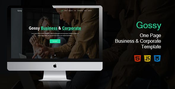 大气单页Bootstrap企业网站模板