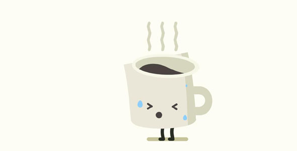 svg可爱咖啡杯拟人动画源码下载