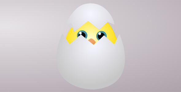纯css3鸡蛋壳孵化小鸡动画源码下载