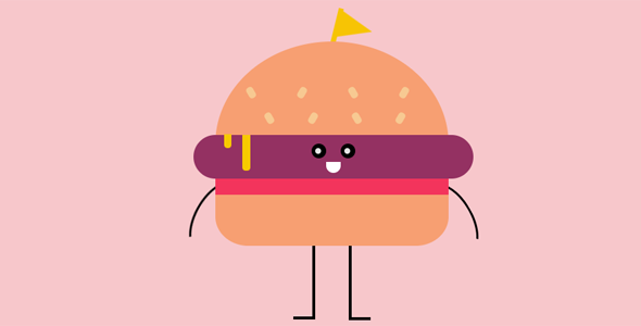 jQuery css3开心的汉堡动画源码下载