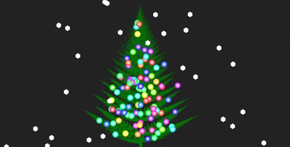 css3+canvas圣诞树下雪源码下载