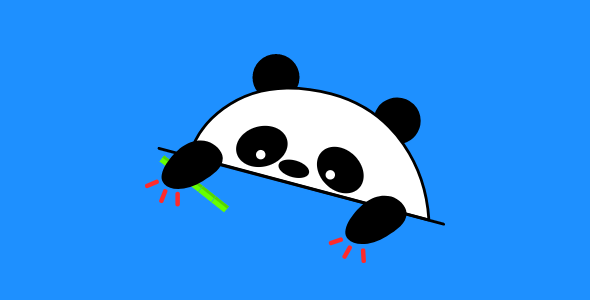 svg+js大熊猫敲桌子动画源码下载
