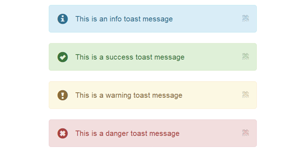 Bootstrap3消息预警提示框层插件 - Toast源码下载