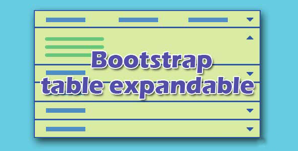 Bootstrap展开表格行详细内容jQuery插件源码下载