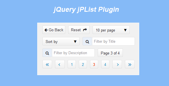 jQuery分页列表插件 - jPList源码下载