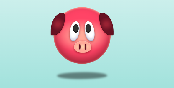 小猪浮动CSS3动画代码源码下载