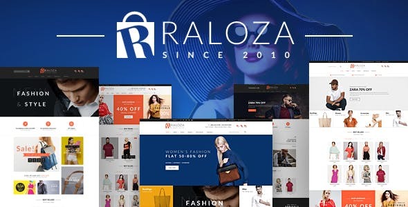 Bootstrap4服装电子商务模板响应式 - Raloza源码下载