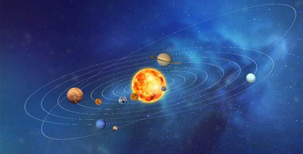 九大行星运行动画CSS3代码源码下载