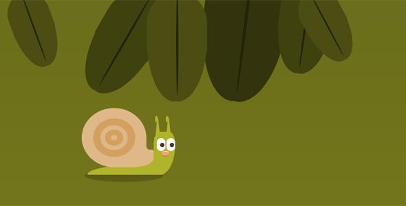 CSS3蜗牛树下漫步动画