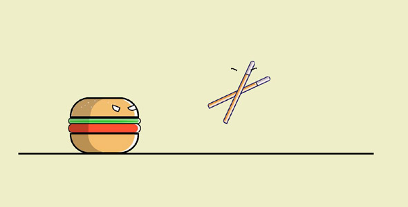CSS3汉堡vs筷子动画