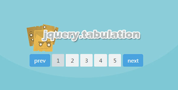 bootstrap jQuery分页插件jquery.tabulation.js