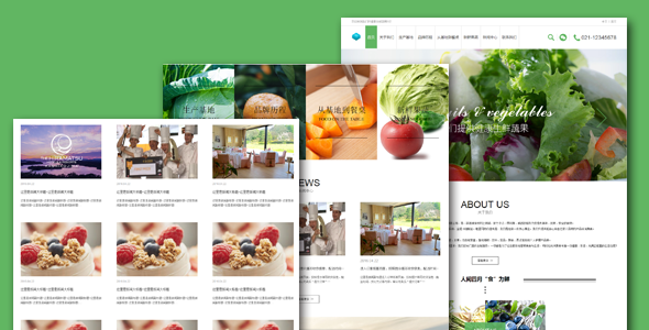 bootstrap蔬菜水果农产品html模板
