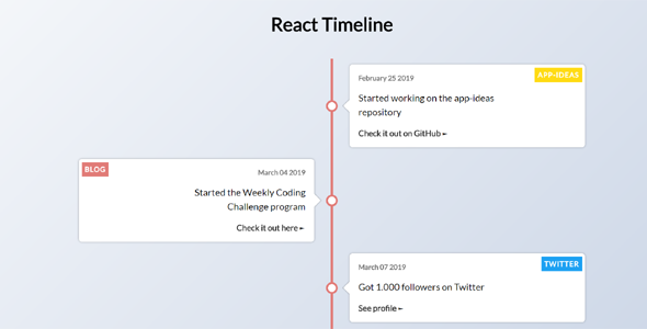 react.js实现的时间轴特效源码下载