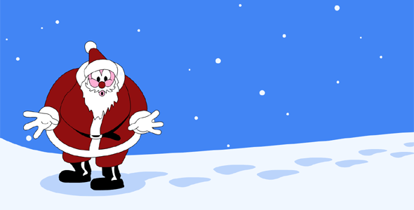 创意svg圣诞节圣诞老人动画效果源码下载