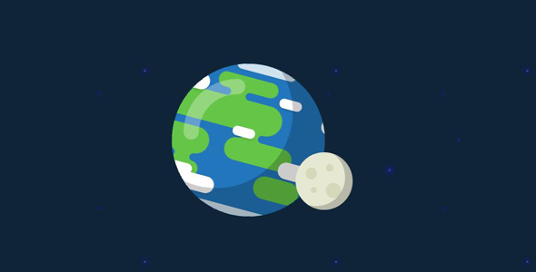 纯css3行星围着地球转动画源码下载