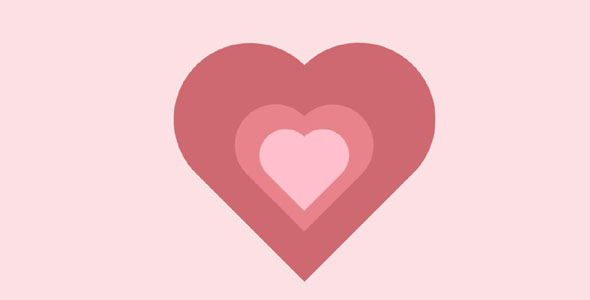 CSS3爱心爱情表白动画特效源码下载