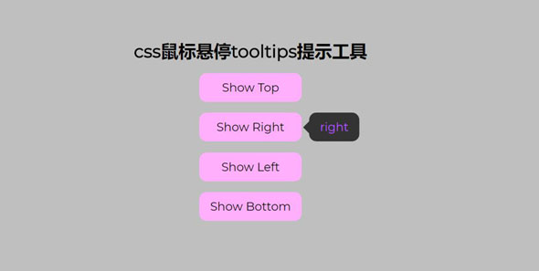 css鼠标悬停tooltips提示工具源码下载