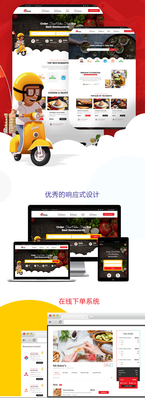 餐饮娱乐Bootstrap网页模板UI_5062_5236