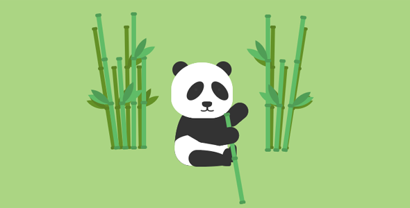 CSS构造的熊猫和竹子