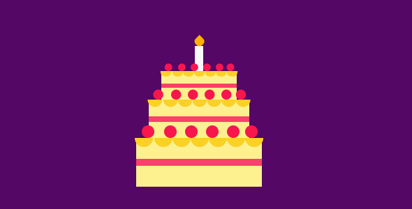 css代码实现的生日蛋糕样式源码下载