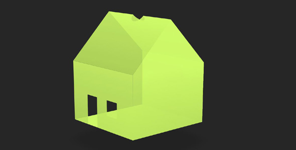 svg css3绘制3d房子旋转展示特效