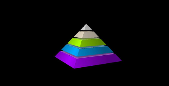 纯css3金字塔样式特效代码