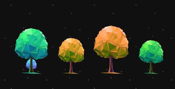 SVG树木变大变小特效