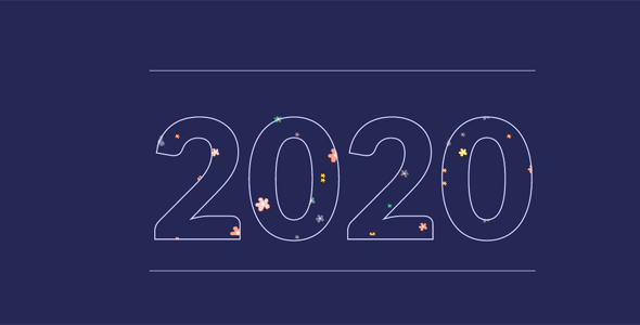 2020艺术字体动画特效源码下载