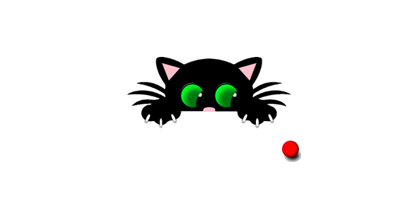 css3小猫眼睛转动跟随小球源码下载