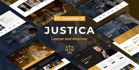 高端法律业务律师网站HTML5模板 - Justica源码下载