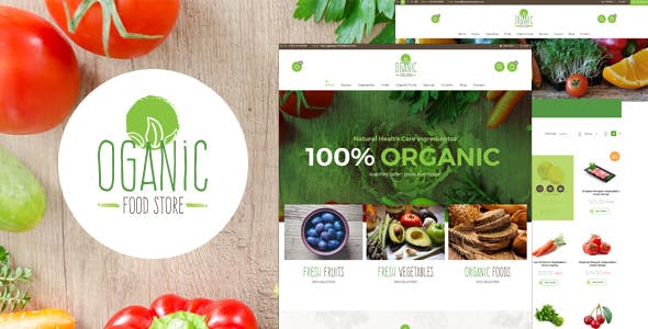 绿色食品商店电子商务网页模板