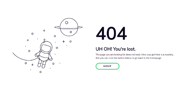 gsap.js创意404页面源码下载