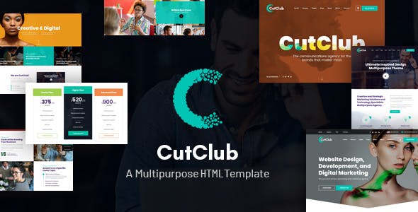 创造性的多功能企业网站HTML5模板 - CutClub源码下载