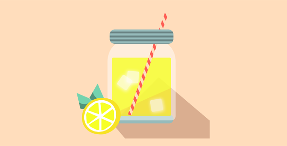 css代码画的柠檬水玻璃瓶源码下载