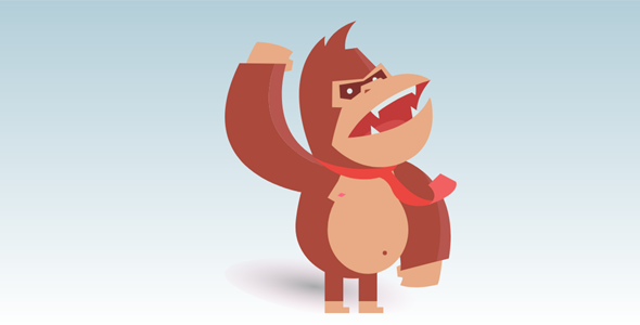 SVG大猩猩动画特效代码源码下载