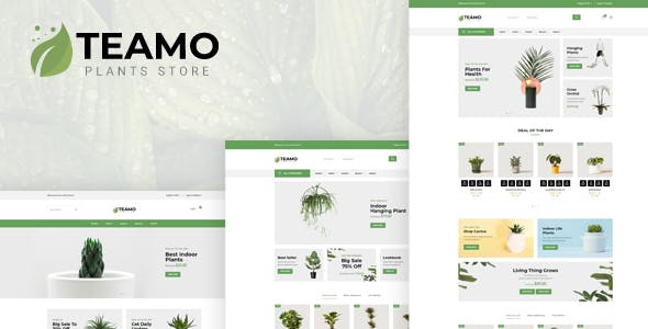 响应式html5绿植盆栽商店web模板