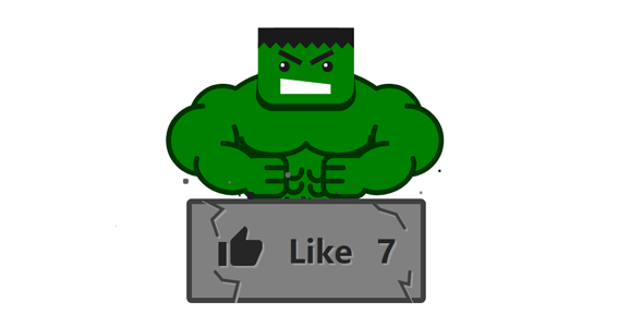gsap+svg点赞按钮绿巨人动画特效源码下载