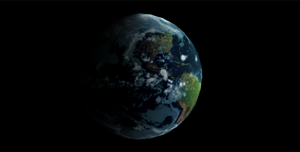 html5 3D地球转动动画特效源码下载