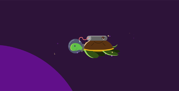svg网页动画猫和海龟源码下载
