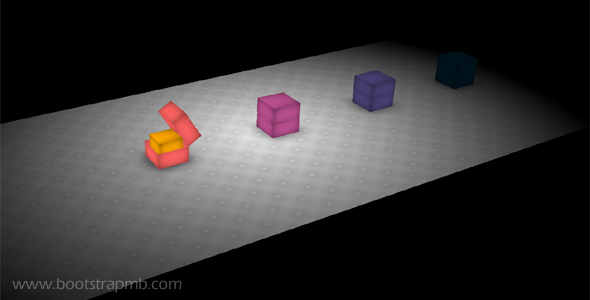 CSS 3D盒子打开动画特效源码下载