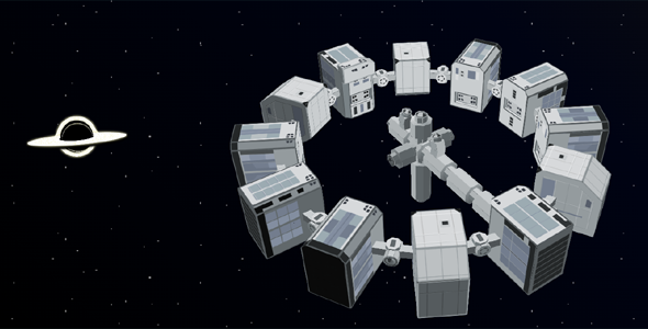 纯CSS绘制的3D星际飞船