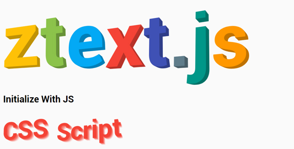 ztext.js 3d文本字体特效插件源码下载