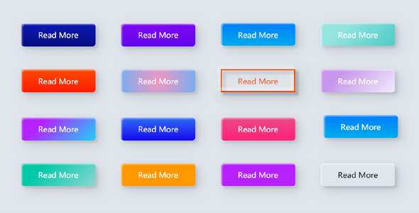 CSS按钮立体彩色样式
