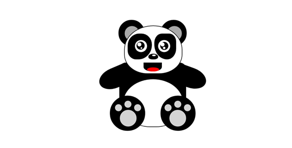 纯css绘制的大熊猫网页代码