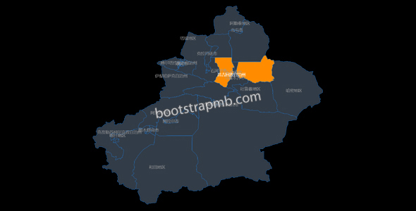 新疆地图网页代码JavaScript源码下载