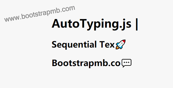AutoTyping.js打字机动画插件源码下载