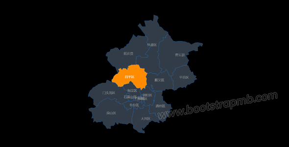 echarts北京市地图区块划分代码