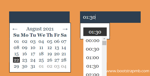 日期和时间选择器Js插件