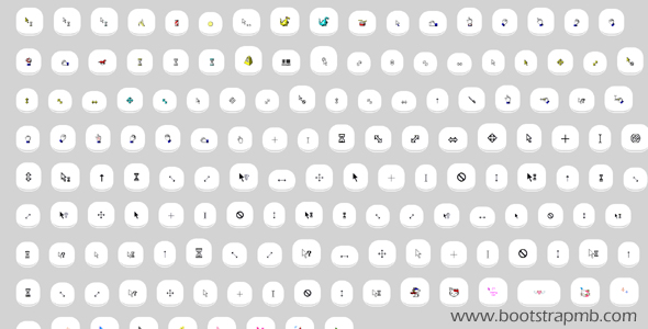 150个鼠标cursor光标动画图标源码下载